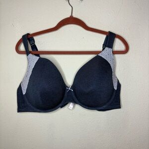 Cacique Denim Colored Lightly Lined Full Coverage Bra 46C